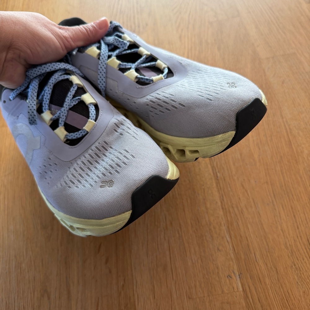 On Cloud Women's 10.5 CloudMonster Lace Up Running Sneakers Nimbus Hay - Picture 5 of 12